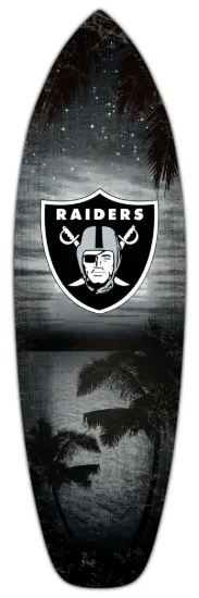 Picture of 18 inch NFL Las Vegas Raiders Surfboard Wall Art