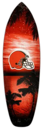 Picture of 18 inch NFL Cleveland Browns Surfboard Wall Art